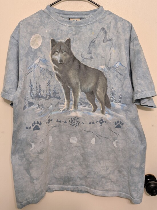 Liquid Blue Other - VTG Liquid Blue Wolf T-shirt Brian Fox Tie Dye